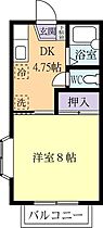 セントラルハイツＢ 0101 ｜ 茨城県稲敷郡阿見町中央4丁目（賃貸アパート1DK・1階・26.49㎡） その2