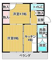 ユートピア島原 2-405 ｜ 長崎県島原市新湊１丁目丙2176（賃貸マンション2K・4階・36.53㎡） その2