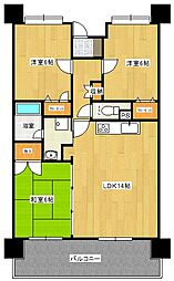 フロンティアエム 3LDKの間取図画像