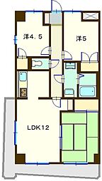 MKマンション第三 3LDKの間取図画像