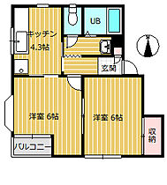 レピュート金山新 106 ｜ 富山県富山市金山新東（賃貸アパート2K・1階・35.80㎡） その2