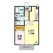 クイール 103 ｜ 富山県富山市豊田本町1丁目（賃貸アパート1LDK・1階・33.39㎡） その2