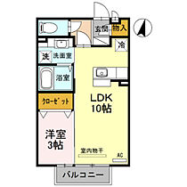 ローズ宮ケ島 205 ｜ 富山県富山市婦中町宮ケ島（賃貸アパート1LDK・2階・33.39㎡） その2