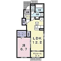 アクール 101 ｜ 富山県富山市北代（賃貸アパート1LDK・1階・50.08㎡） その2