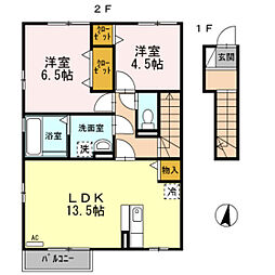 D-room大泉東町 2LDKの間取図画像