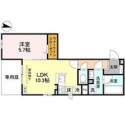 ドエル25 1LDKの間取図画像