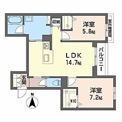 物件の間取り