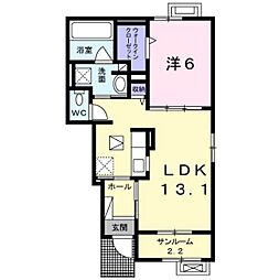 アルペジオ 1LDKの間取図画像