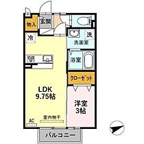 グランディール小杉 202 ｜ 富山県射水市三ケ（賃貸アパート1LDK・2階・33.39㎡） その2