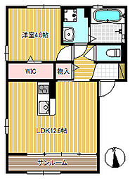 駅南ホームズ 1LDKの間取図画像