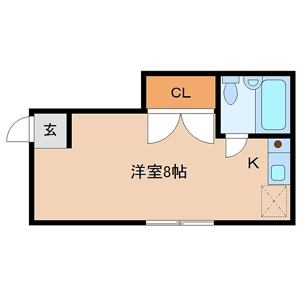 ホワイトヒル 101｜奈良県奈良市法蓮町(賃貸マンション1R・1階・15.80㎡)の写真 その2