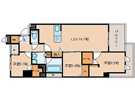 奈良県奈良市大宮町1丁目4-29（賃貸マンション3LDK・6階・82.45㎡） その2