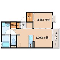 ラフィーネ 202 ｜ 奈良県奈良市東九条町（賃貸アパート1LDK・2階・31.46㎡） その2