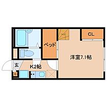 奈良県奈良市佐保台西町（賃貸マンション1K・2階・19.87㎡） その2