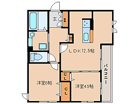 奈良県奈良市三条桧町（賃貸アパート2LDK・1階・55.36㎡） その2