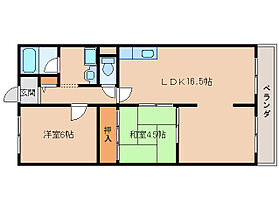 奈良県生駒市仲之町（賃貸マンション2LDK・1階・59.40㎡） その2