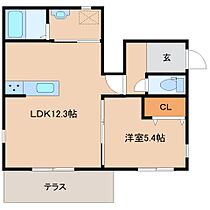 奈良県生駒市桜ケ丘（賃貸アパート1LDK・1階・42.13㎡） その2