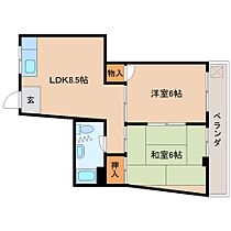 奈良県奈良市あやめ池北3丁目（賃貸マンション2LDK・2階・40.00㎡） その2