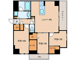 奈良県奈良市西大寺南町（賃貸マンション3LDK・6階・85.45㎡） その2