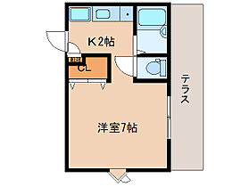 奈良県奈良市青野町2丁目（賃貸アパート1K・1階・22.80㎡） その2