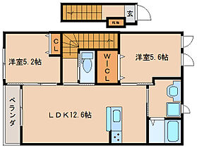 奈良県奈良市押熊町（賃貸マンション2LDK・2階・57.23㎡） その2