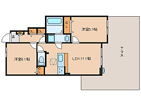 奈良県奈良市中山町西2丁目（賃貸アパート2LDK・1階・52.86㎡） その2