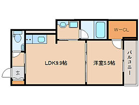 奈良県奈良市西大寺小坊町（賃貸マンション1LDK・4階・38.67㎡） その2