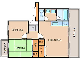 奈良県奈良市鶴舞西町（賃貸マンション2LDK・4階・57.00㎡） その2