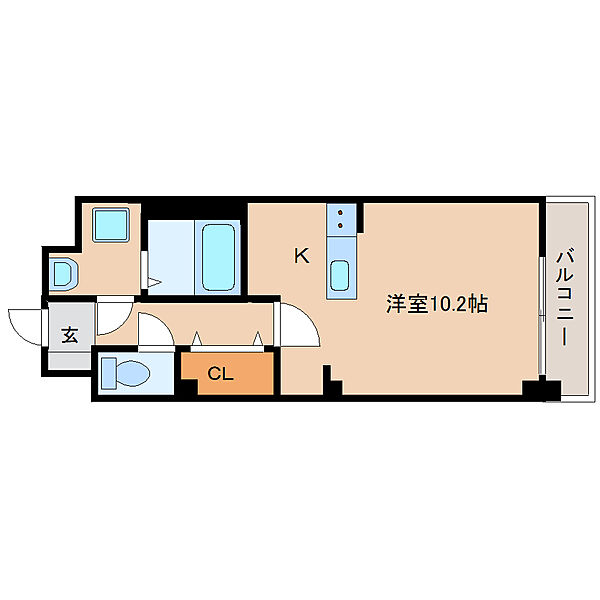 エバーハイム畝傍 112｜奈良県橿原市葛本町(賃貸マンション1R・1階・28.22㎡)の写真 その2