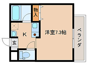 奈良県橿原市中曽司町（賃貸マンション1K・3階・21.12㎡） その2