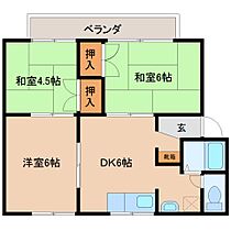 奈良県橿原市城殿町245-5（賃貸アパート3DK・2階・47.00㎡） その2