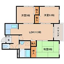 奈良県磯城郡田原本町大字三笠11-7（賃貸マンション3LDK・3階・61.02㎡） その2