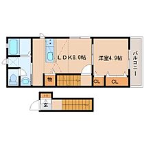 TOKIWA参番館 202 ｜ 奈良県橿原市内膳町3丁目（賃貸アパート1LDK・2階・33.12㎡） その2