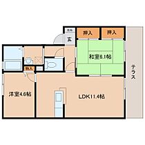 奈良県磯城郡田原本町大字千代829（賃貸アパート2LDK・1階・52.54㎡） その2