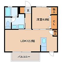 プレールII 202 ｜ 奈良県橿原市土橋町287-1（賃貸アパート1LDK・2階・42.42㎡） その2