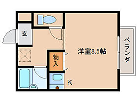 メープルハウス 206 ｜ 奈良県橿原市西池尻町109（賃貸マンション1R・2階・23.70㎡） その2