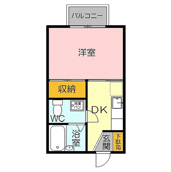 メゾンドアスティ 101｜鳥取県米子市寺町(賃貸アパート1K・1階・21.18㎡)の写真 その2