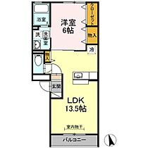 ラブラドールII 302 ｜ 鳥取県米子市皆生4丁目（賃貸アパート1LDK・3階・44.62㎡） その2