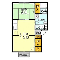 コーポいなだ 1LDKの間取図画像