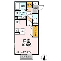 パルクノール 205 ｜ 群馬県高崎市新保町（賃貸アパート1R・2階・30.03㎡） その2