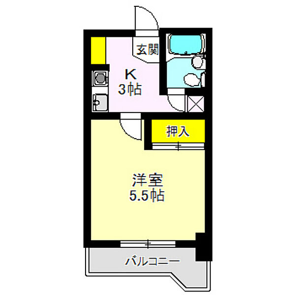 ＮＯＡマンション 302｜群馬県高崎市栄町(賃貸マンション1DK・3階・17.20㎡)の写真 その2