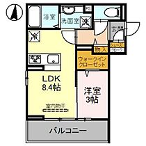 Ｄ－ＲＯＯＭ岩押町 202 ｜ 群馬県高崎市岩押町（賃貸アパート1LDK・2階・31.87㎡） その2