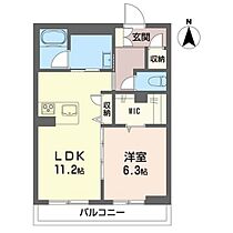 アンソレイユ 106 ｜ 群馬県高崎市貝沢町（賃貸アパート1LDK・1階・48.18㎡） その2