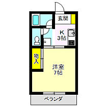 アルモニーアカイシ　I 202 ｜ 群馬県高崎市下佐野町（賃貸アパート1K・2階・25.60㎡） その2