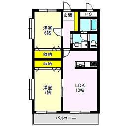 間取図画像 2LDK