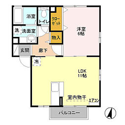 間取図画像 1LDK