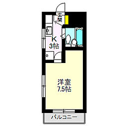 ハイツ小野 1Kの間取図画像