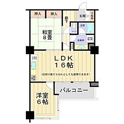 シフォン 2LDKの間取図画像