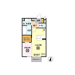 シーパーチェ 1LDKの間取図画像