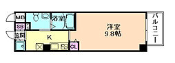 ガゼルコーヴ都島北通2 1Kの間取図画像